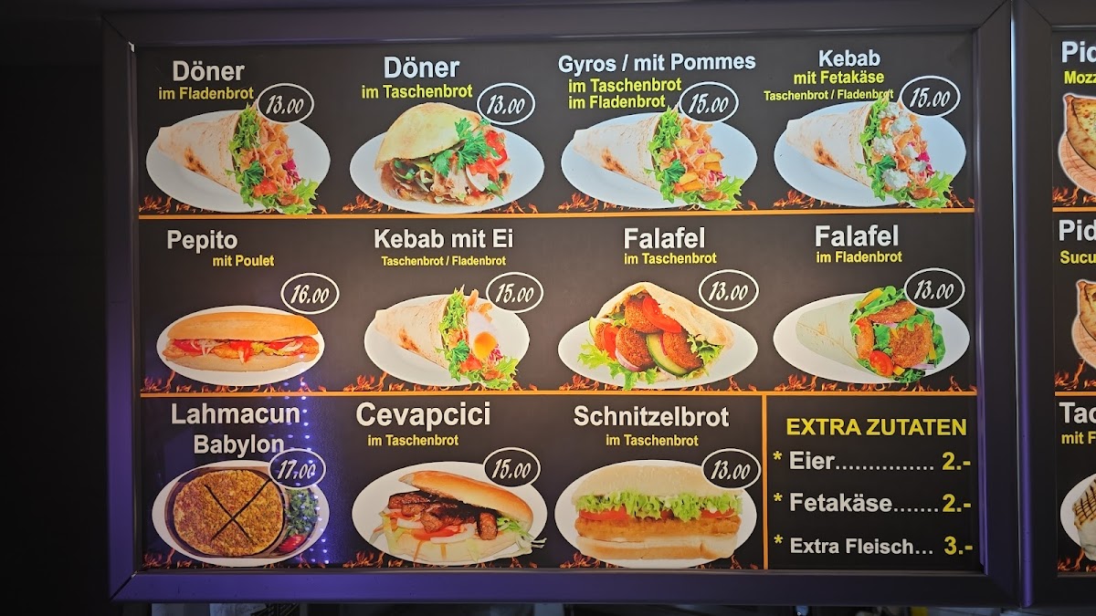 Menu Babylon Kebab & Pizzaria Brunnen-3